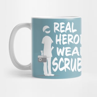 REAL HEROES WEAR SCRUBS Mug